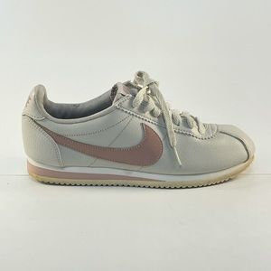 Women’s Pink and White Nike Cortez Sneakers